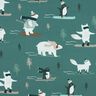Francouzské froté letní teplákovina Zimní sporty zvířat digitální potisk | Poppy Fabrics – lehký,  thumbnail number 1
