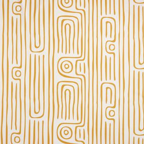 Dekoračn&iacute; l&aacute;tka Polopanama Abstraktn&iacute; pruhovan&yacute; vzor &ndash; hořčicove žlut&aacute;/př&iacute;rodni, 