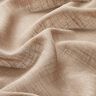 Látka na záclony, voál se vzhledem plátna 300 cm – pískove hnědá | Zbytek 90cm,  thumbnail number 2