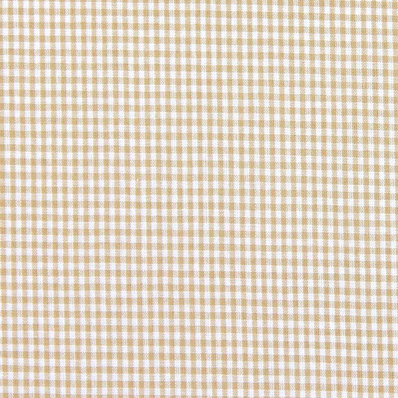 Bavlněný Vichy - 0,2 cm – světle hnědá,  image number 1