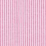Směs bavlny a lnu podélné proužky – pink/bílá,  thumbnail number 1