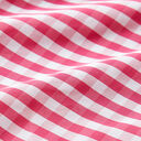 Balonové hedvábí Vichy káro – pink/bílá, 