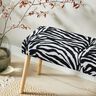 Čalounická látka Žakár Zebra – bílá/černá,  thumbnail number 8