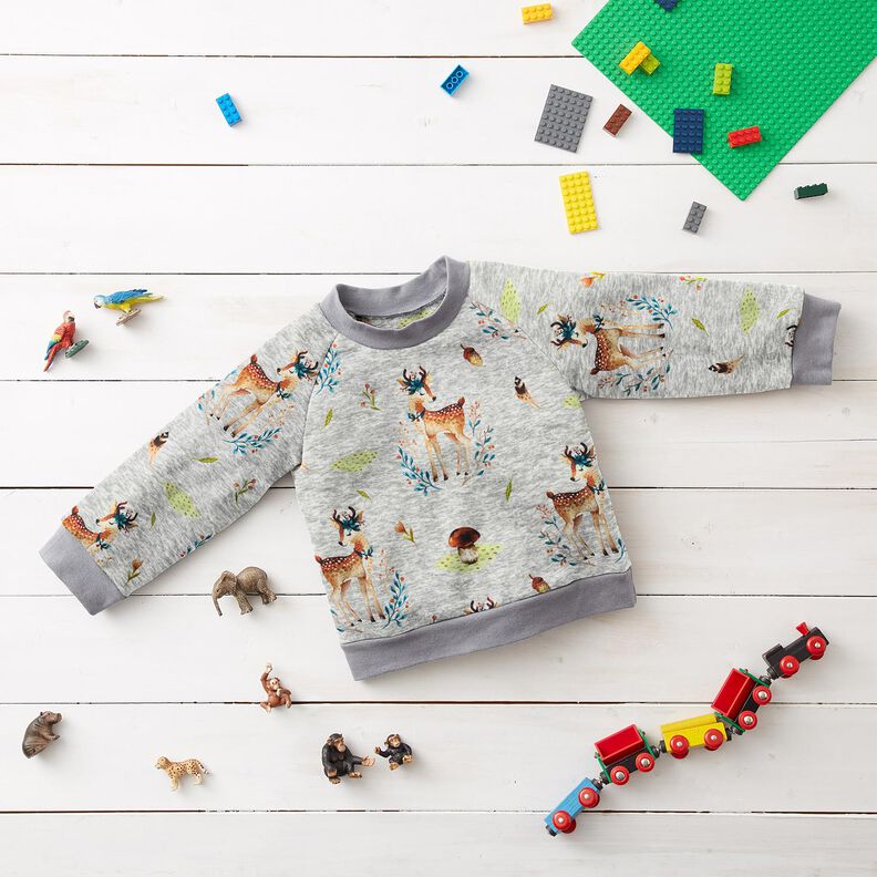 Alpenfleece Romantický jele – stříbrně šedá/přírodni,  image number 5