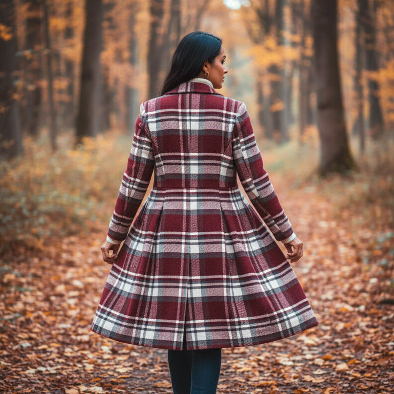 Kab&aacute;tov&aacute; l&aacute;tka s kože&scaron;inov&yacute;m podkladem kostkovan&aacute; &ndash; bord&oacute;/břidlicově &scaron;ed&aacute;,  image number 6