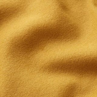 Kabátová tkanina z recyklovaného polyesteru – hořčicove žlutá, 