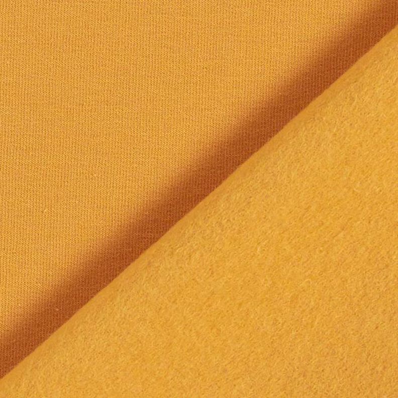 Lehká bavlněná teplákovina jednobarevná – kari žlutá,  image number 5