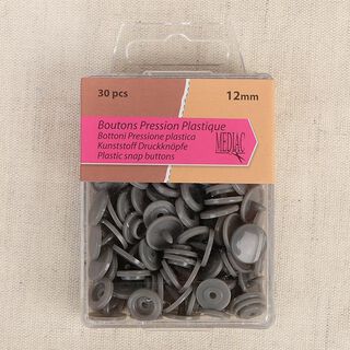 Patentky [ 30 ks / Ø12 mm   ] – šedá, 