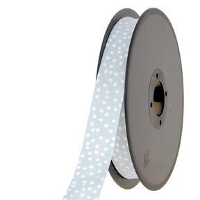 Šikmý proužek rozptýlené tečky [20 mm] – baby modra, 
