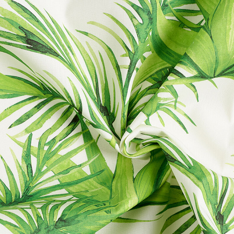 Látka pro venkovní použití Plátno Tropické listy – světle zelená,  image number 3