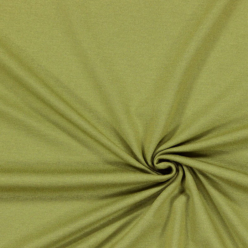 Viskózový žerzej střední – světle olivová,  image number 1