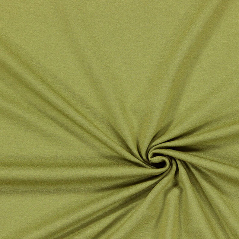 Viskózový žerzej střední – světle olivová,  image number 1