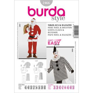 Mikuláš / šašek, Burda 2466, 
