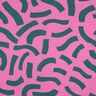 Francouzské froté Playful | Nerida Hansen – pink/petrolejová,  thumbnail number 1