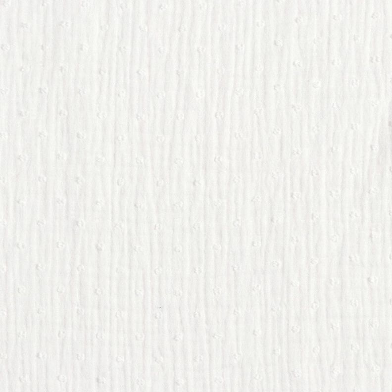 Mušelín Dobby – vlněná bílá,  image number 1