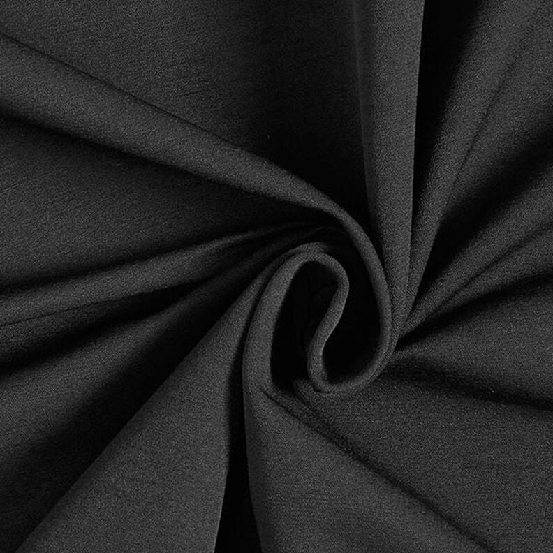 Vysoce elastická látka na kalhoty jednobarevná – černá,  image number 1