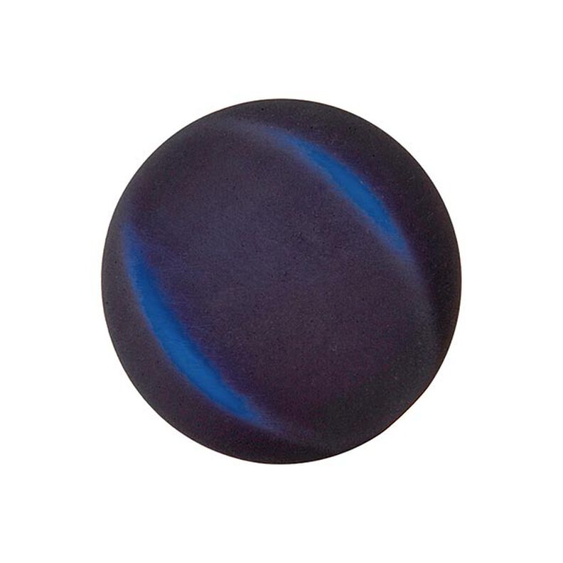 Polyesterový knoflík - FALEŠNÝ SAMET - mořská modrá,  image number 1
