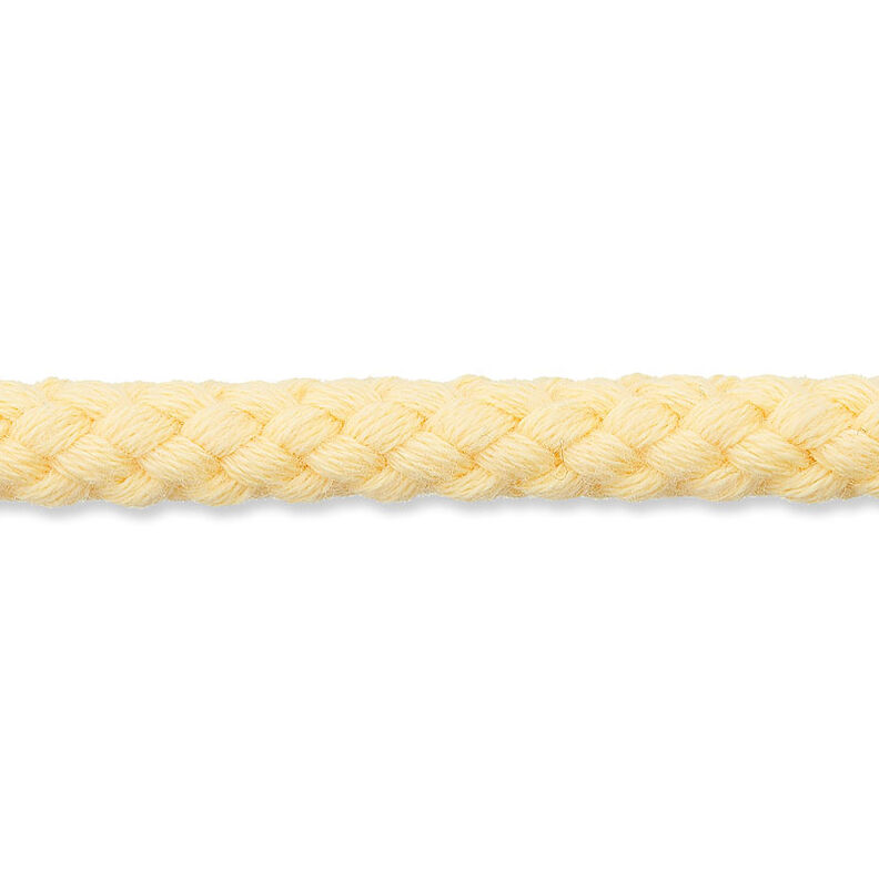 Bavlněná šňůrka [Ø 7 mm] – vanilkově žlutá,  image number 1