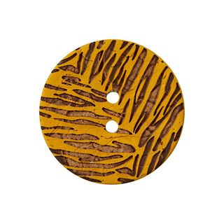 Kokosový knoflík dvoudírkový  – terracotta, 