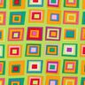 Karnevalová tkanina vzor barevné krabice – žlutá neonová,  thumbnail number 1