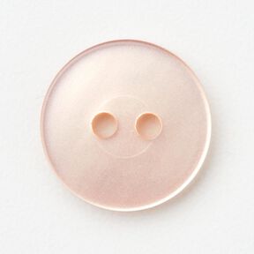 2dírkový lesklý knoflík [Ø 15 mm] – rose, 