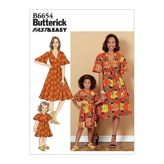 Zavinovací šaty | Butterick 6654 | OneSize, 