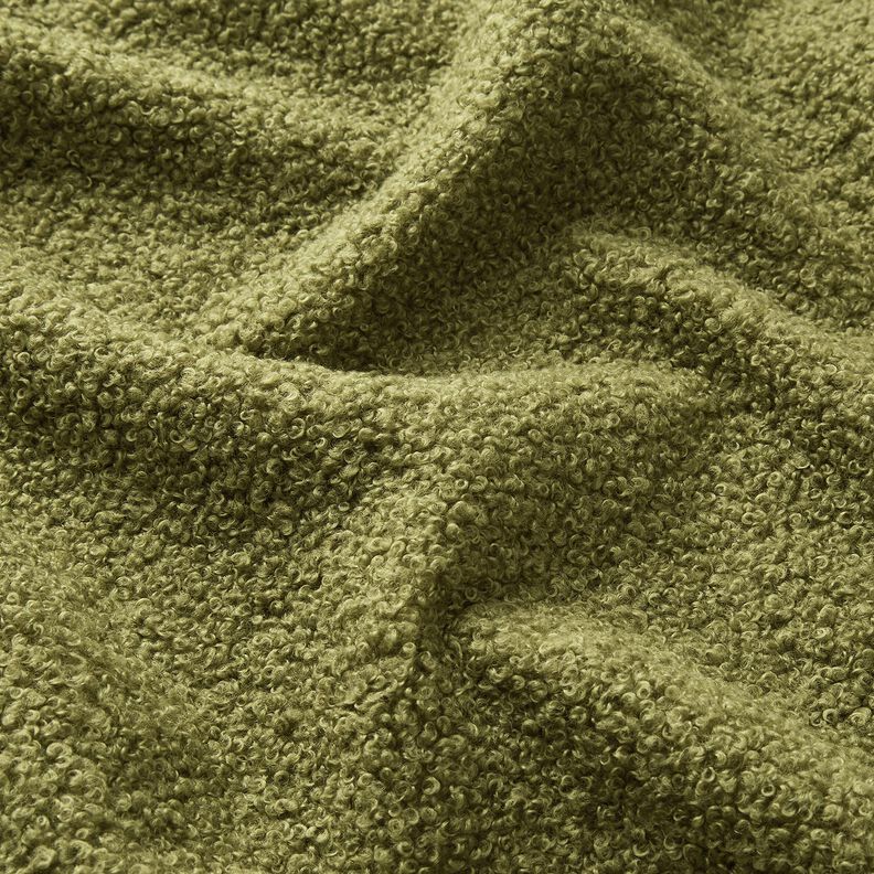 Čalounická látka Měkký plyšový medvídek – olivová,  image number 2