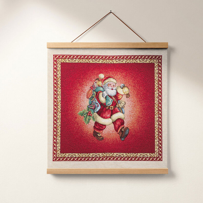Dekorační látka kusový gobelínSanta Claus – karmínově červená,  image number 6