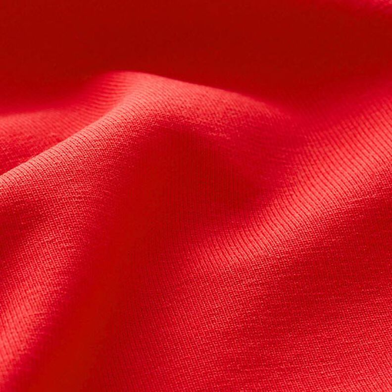 Bavlněný žerzej Medium jednobarevný – červená,  image number 4