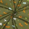 GOTS Bavlněný popelín Stepní zvířata | Poppy Fabrics – tmave olivová,  thumbnail number 3