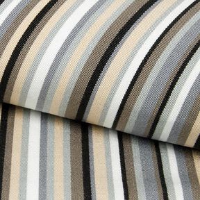 Outdoor Lehátkovina Podélné proužky 44 cm – sloní šedá/taupe (šedohnědá), 