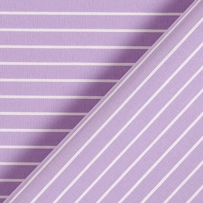 Strečová látka s příčnými proužky, elastická v podélném směru – pastelově fialová,  image number 4