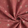 Mušelín / dvojitá mačkaná tkanina jemné květiny | by Poppy – burgundská červená,  thumbnail number 3