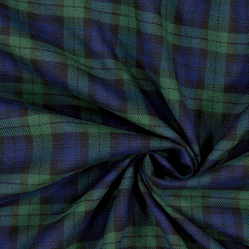 Skotská kostka strečová – namornicka modr/zelená,  image number 2