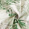 Povrstvená bavlna Exotické listy – přírodni/zelená,  thumbnail number 3