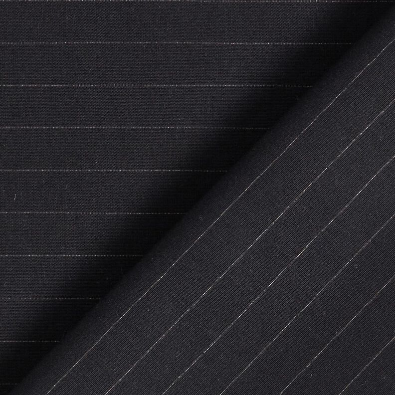 Bavlněná tkanina s vodorovnými pruhy – černá,  image number 4