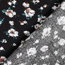 Visk&oacute;zov&aacute; tkanina květinov&yacute; d&eacute;&scaron;ť &ndash; čern&aacute;,  thumbnail number 4