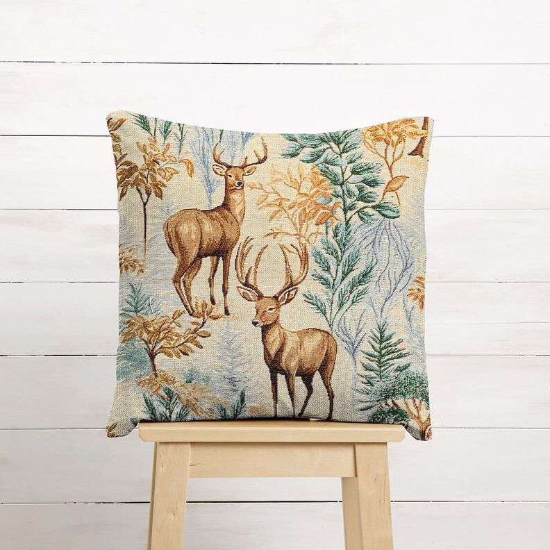 Dekoračn&iacute; l&aacute;tka Gobel&iacute;n Podzimn&iacute; les &ndash; světle b&eacute;žov&aacute;/zelen&aacute;,  image number 6