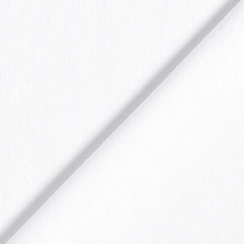 Bavlněný žerzej Medium jednobarevný – bílá,  image number 3