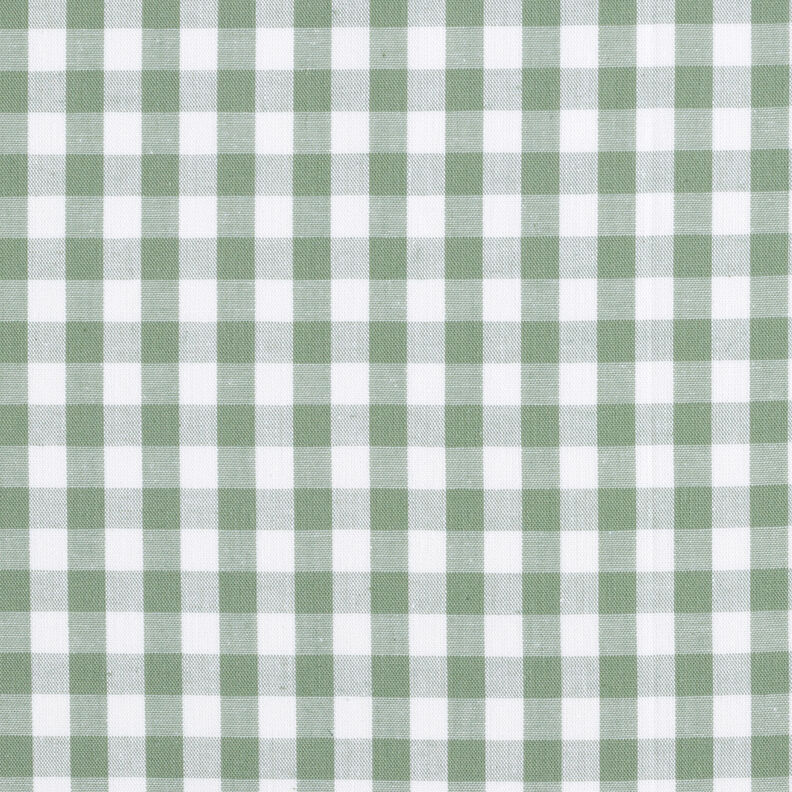 Bavlněná látka Vichy károvaná 1 cm – šalvějová/bílá,  image number 1