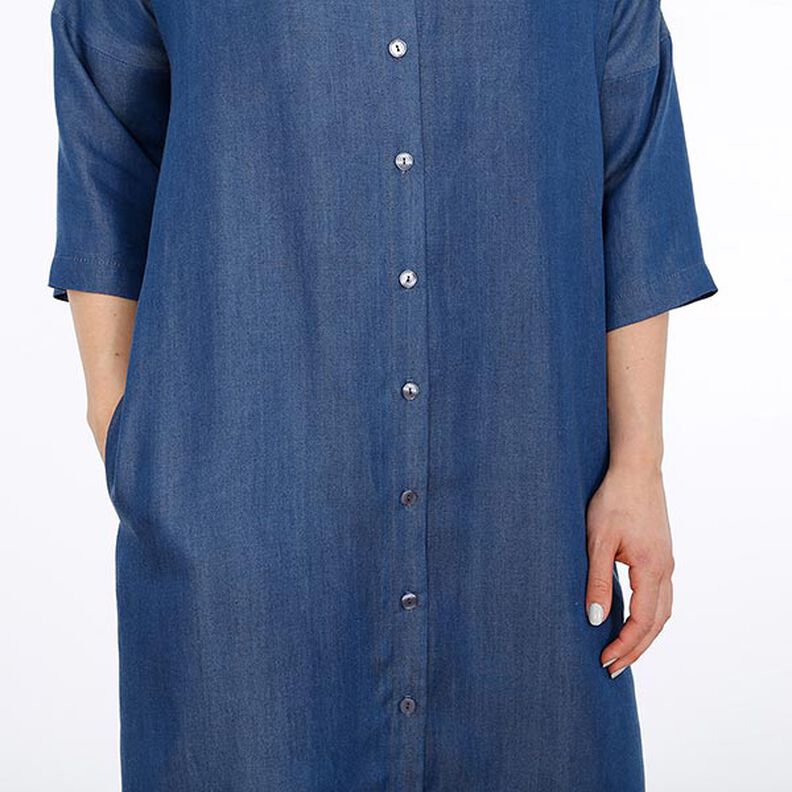 FRAU EDDA rovné halenkové šaty s knoflíkovou légou a kapsami | Studio Schnittreif | XS-XXL,  image number 11