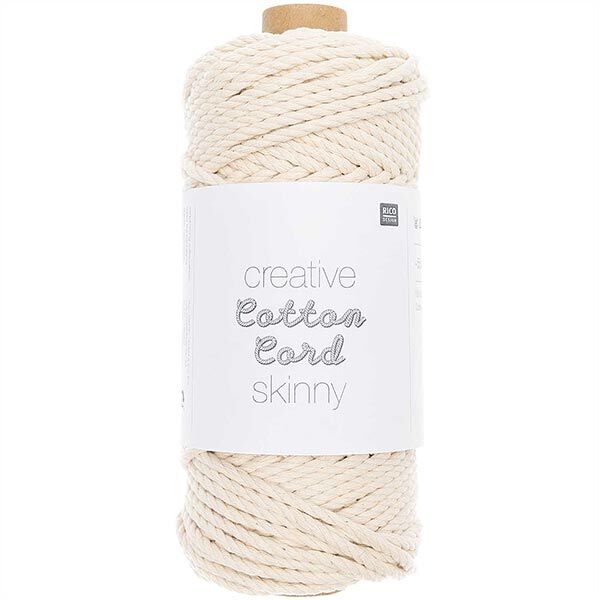 Makramé příze Creative Cotton Cord Skinny [3mm] | Rico Design – přírodni,  image number 1