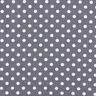 Bavlněný popelín Polka Dots – břidlicově šedá/bílá,  thumbnail number 1