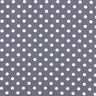 Bavlněný popelín Polka Dots – břidlicově šedá/bílá,  thumbnail number 1