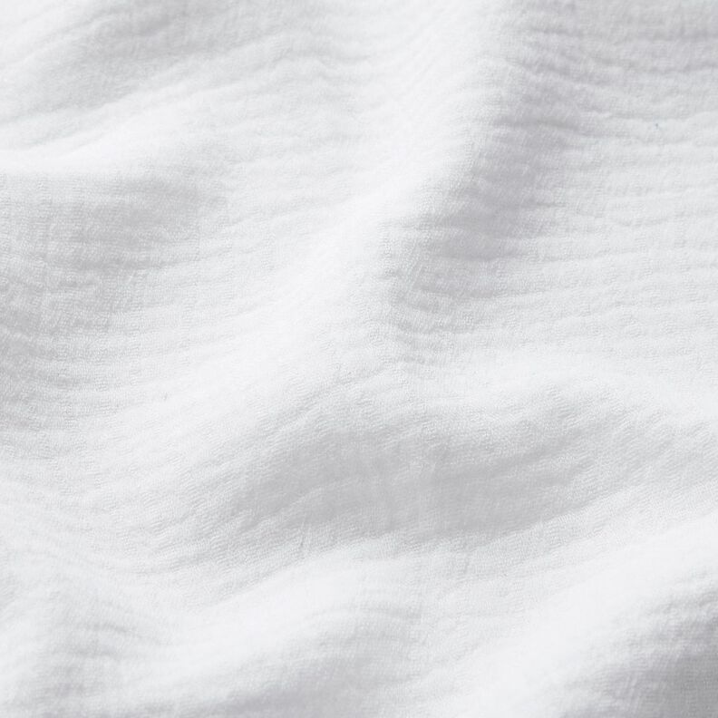 Směs lnu a bavlny Žakár Vlnkový vzor – bílá,  image number 2