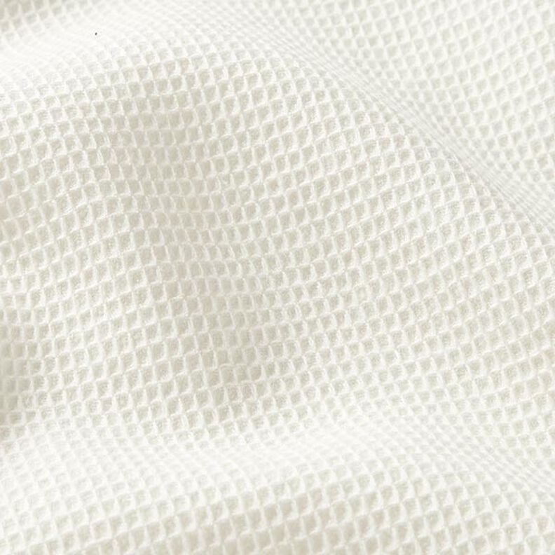 Vaflové piké Mini – vlněná bílá,  image number 2