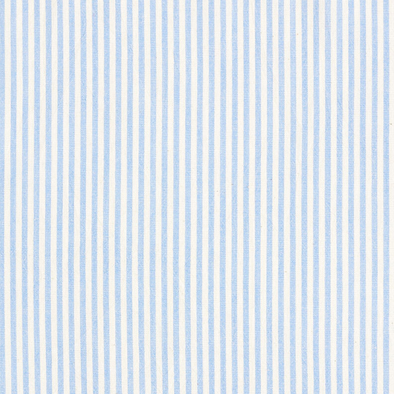 Směs bavlny a viskózy proužky – světle modra/vlněná bílá,  image number 1