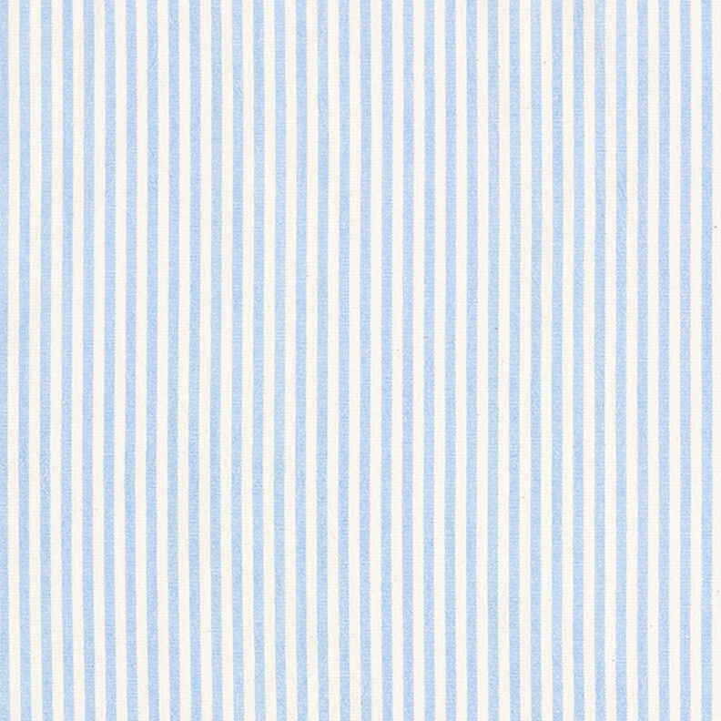 Směs bavlny a viskózy proužky – světle modra/vlněná bílá,  image number 1