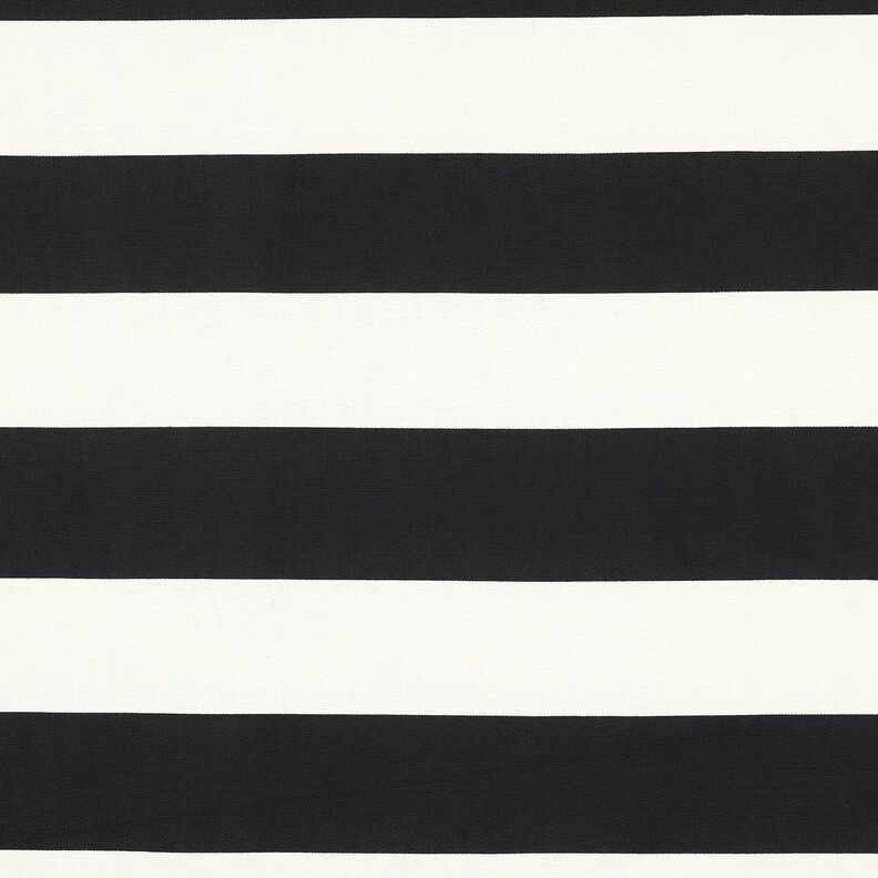 Dekorační látka Plátno Veselé pruhy – černá/bílá,  image number 1