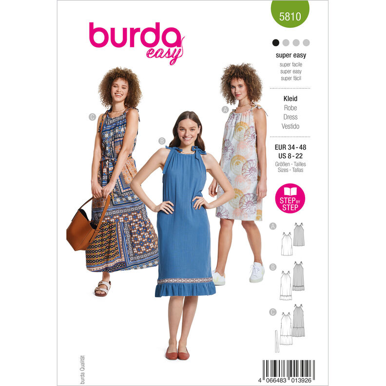 Šaty | Burda 5810 | 34-48,  image number 1